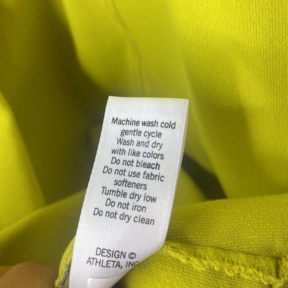 Athleta Lime Green T-Back with Keyhole Athletic Tank Top size Small - Picture 8 of 9